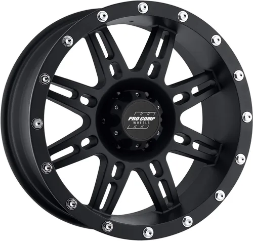 Vista 4 de Pro Comp Alloys Series 31 – Rueda con acabado plano negro (16 x 8 pulgadas/5 x 127 mm)