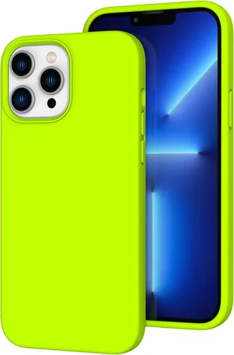 Vista 209 de Funda de silicona líquida compatible con iPhone 12 Pro Max 6.7 pulgadas, funda de gel de protección completa con forro de microfibra, funda