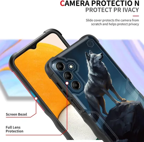 Vista 246 de Funda para Galaxy A14 5G, [Doble Capa][Protección contra Caídas de Grado Militar de 10 Pies] [Antideslizante] Funda Resistente a Prueba de Golpes