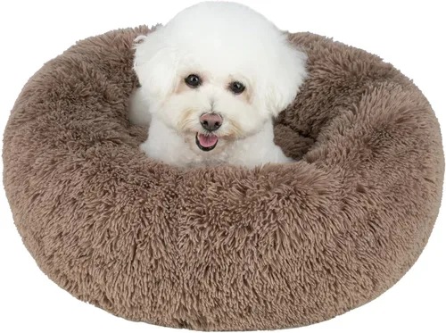 Vista 17 de Best Pet Supplies Casa para Perros Cama Colchoneta Carpa Interior Redonda Suave de Felpa para Razas Pequeñas, Medianas y Grandes - Lavanda, 20 x 20