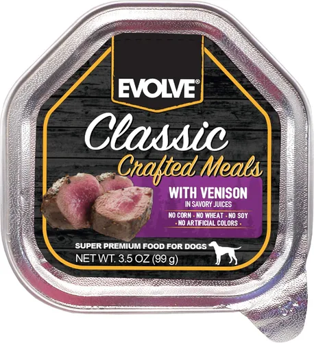 Vista 14 de Evolve Classic Crafted Meals - Comida húmeda para perros con estofado de ternera, 3.5 onzas, paquete de 15