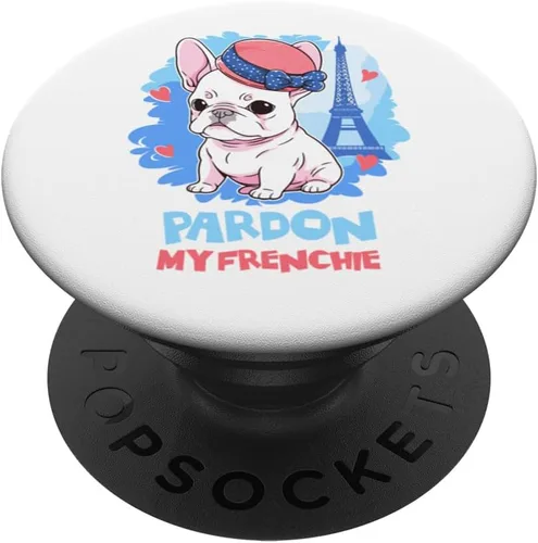 Vista 6 de Pardon My Frenchie - Divertido perro toro francés anime, PopSockets MagSafe PopGrip para iPhone