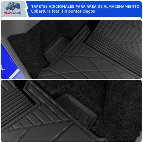 Vista 6 de Rongtaod Alfombrilla para maletero y respaldo para Jeep Grand Cherokee L
