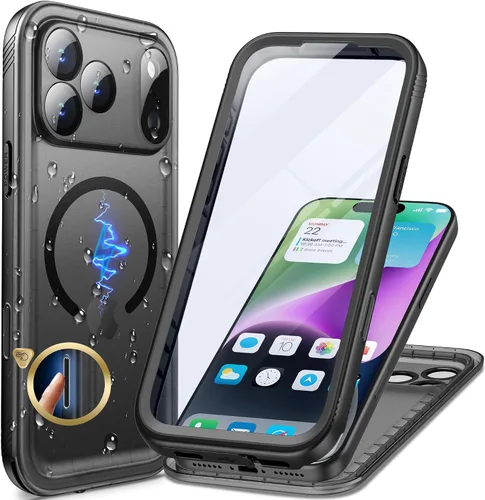 Vista 85 de Cozycase Compatible con funda impermeable para iPhone 11, protector de pantalla incorporado, cubierta de parachoques resistente de cuerpo completo