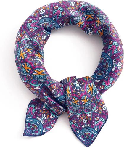 Vista 7 de STARWHISPER Bufanda de seda de morera 100% pura, 21 x 21 pulgadas, bufanda de sarga de seda de 0.551 in para mujer, bufanda cuadrada con embalaje