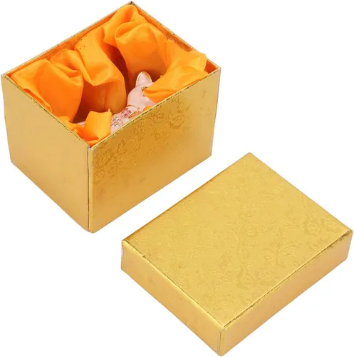 Vista 2 de Atyhao Cajas de baratijas con bisagras para gatos, joyero con diamantes de imitación brillantes, detalles finos pintados a mano para decoración