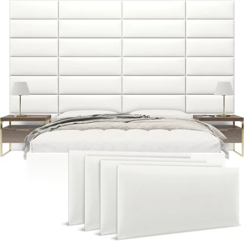 Vista 41 de Vänt - Paneles tapizados de pared, cabeceros de pared tamaño Queen/Full, color beige boucle, juego de 4 paneles