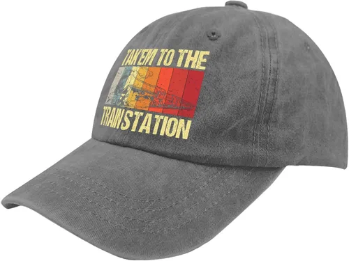 Vista 2 de devor Hats Take Him to The Train Station Baseball Cap, Funny Hat for Women