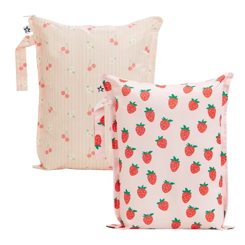 Vista 21 de Tiny Twinkle Bolsas húmedas a prueba de desorden 1 paquete de bolsas húmedas reutilizables impermeables para trajes de baño Ropa de bebé Bolsa