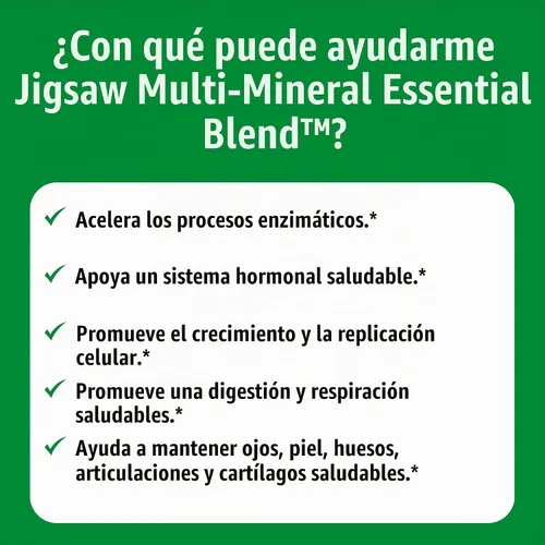Vista 6 de Jigsaw Health Mezcla esencial multimineral 90 cápsulas 90 porciones