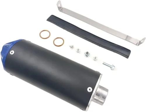 Vista 5 de Silenciador de escape azul de 28 mm para SSR SDG CRF XR TTR 50cc 70cc 90cc Pit Dirt Bike
