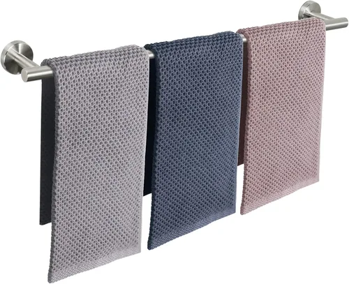 Vista 37 de NearMoon - Barra para toallas de baño, accesorios de baño de acero inoxidable, para toalla de ducha para baño, soporte de toalla montado en la pared