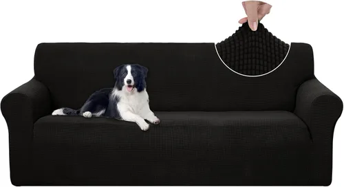 Vista 77 de U-NICE HOME Funda para sofá biplaza elástica, cubierta para sofá, funda para sillón, protector de muebles para sofá con 2 cojines, funda para sofá
