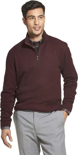 Vista 20 de Van Heusen Flex de manga larga 1/4 cremallera suave suéter polar para hombre (descontinuado)