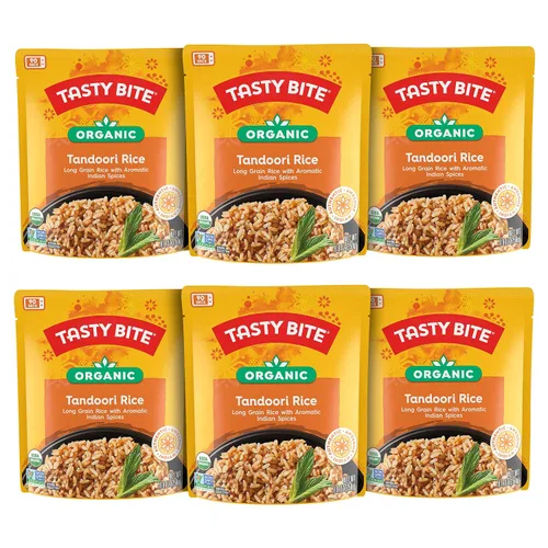 Vista 9 de Tasty Bite Arroz basmati orgánico, 8.8 onzas, paquete de 12, listo para comer, apto para microondas, vegano, sin gluten