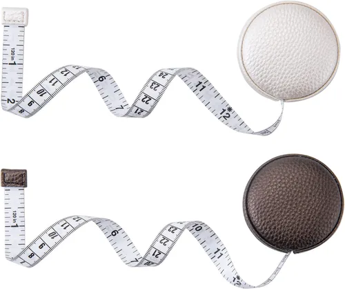 Vista 10 de Cinta métrica de cuerpo de 9.8 ft/120 para tela corporal, cinta métrica para coser tela, sastres, cinta de medidas médicas, tela de costura de doble