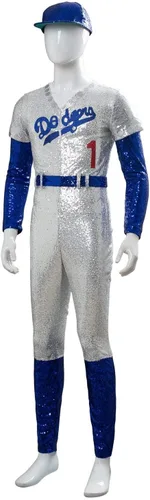 Vista 2 de Conjunto completo de uniforme de béisbol de Halloween para adultos