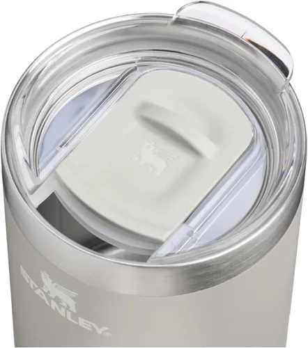 Vista 2 de STANLEY Everyday Camp Cup - Taza de 12 onzas, tapa para beber, taza para café, té y bebidas, acero inoxidable aislado sin BPA, color ceniza