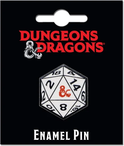 Vista 2 de Ata-Boy Dungeons and Dragons - Pin esmaltado a todo color (20 caras) de 0.9 pulgadas, Sin gemas.
