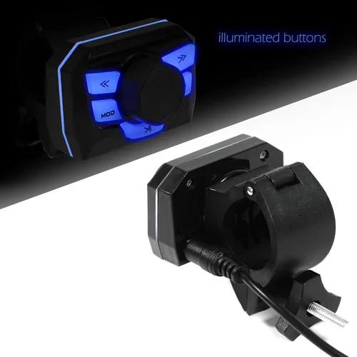 Vista 7 de GoHawk Altavoces para Motocicleta Bluetooth, Altavoces Impermeables y Sistema de Sonido de Audio con Amplificador, Resistente a la Intemperie, Radio