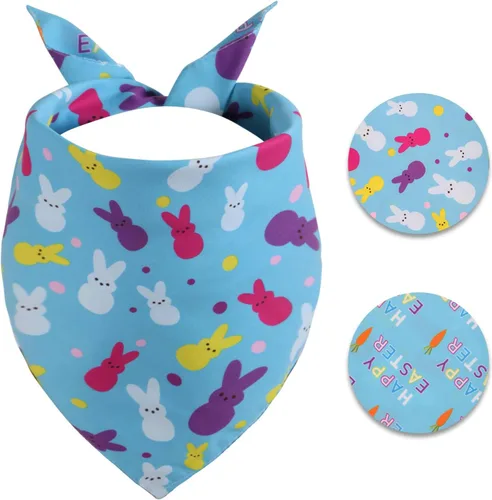 Vista 7 de Pañuelo de Halloween para perro - 1 paquete, bufanda reversible triangular premium duradera para perro, babero ajustable para cachorro para niña