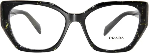 Vista 2 de Prada PR 18WV Asian Fit 19D1O1 54 Nuevas gafas para mujer, Mármol amarillo negro