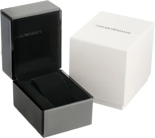 Vista 4 de Emporio Armani AR11067 Reloj de vestir para mujer con pantalla analógica reloj de cuarzo negro