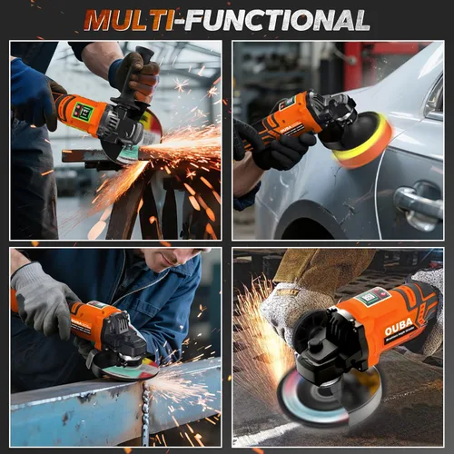 Vista 6 de Herramientas eléctricas inalámbricas de amoladora angular, compatibles con herramienta de esmerilado de batería Dewalt 20V Max, motor sin escobillas