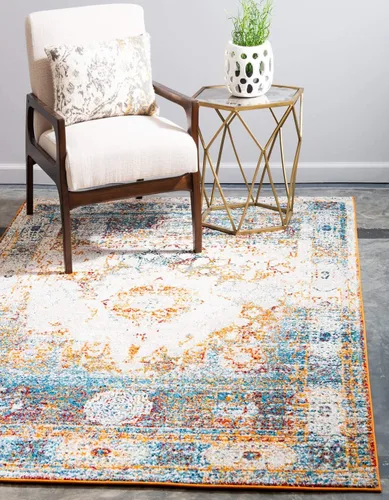 Vista 10 de Unique Loom - Alfombra estilo tradicional de Rosso Collection, Polipropileno