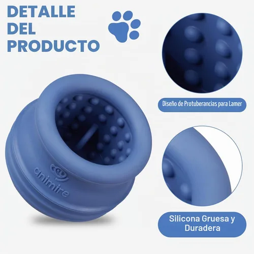 Vista 7 de Juguete dispensador de golosinas para perros, rompecabezas interactivo de larga duración para perros, juguete de enriquecimiento rellenable