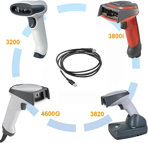 Vista 5 de VOTTAN Accesorios para escáner de código de barras, cable RJ45 a USB, compatible con lector de códigos de barras Honeywell 3800G 3820 3200 3900i