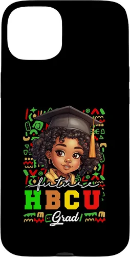 Vista 9 de Future HBCU Grad Black Girl Kids Graduation HBCU College Case for iPhone 16