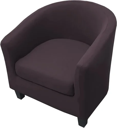 Vista 8 de WOMACO 2 fundas para silla de club, fundas elásticas impresas para sillón y bañera redonda con funda de cojín, parte inferior elástica, protector