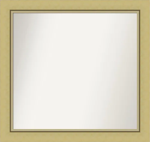 Vista 77 de Amanti Art Landon Gold Espejo de baño, espejo de pared o espejo de tocador de baño sobre el fregadero (26.25 x 26.25 pulgadas) Espejo no biselado
