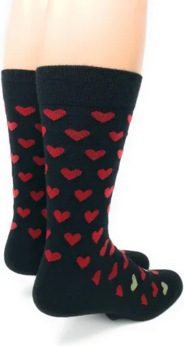 Vista 2 de WARRIOR ALPACA SOCKS - Calcetines acogedores de lana de alpaca divertidos de estilo novedoso/camping para hombres y mujeres Suaves, cálidos Negro