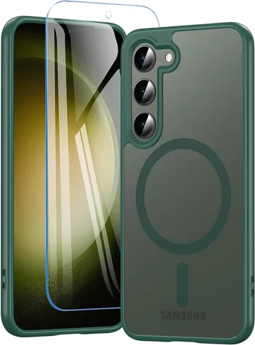 Vista 15 de Funda para Samsung Galaxy S23 con un 200% más fuerte magnético, funda para teléfono S23 con protector de pantalla, protección de grado militar