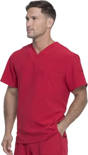 Vista 6 de Dickies EDS Essentials Men Scrubs Top Tuckable V-Neck DK635