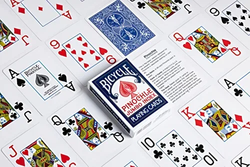 Vista 5 de Bicycle Naipes Pinochle Jumbo Index 2 Decks