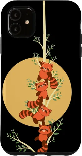 Vista 8 de Lindo Panda Rojo Caja Del Teléfono Panda Rojo Amante Caso Para IPhone 16