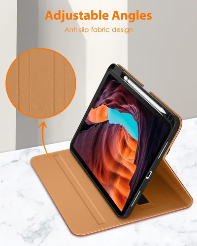 Vista 3 de DTTO Funda para iPad (A16) de 11ª generación de 11 pulgadas 2025, Funda para iPad de 10ª generación de 10.9 pulgadas 2022, Funda con soporte tipo