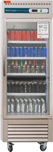 Vista 12 de WESTLAKE Refrigerador de mercadería comercial de 24" de ancho con puerta de vidrio única de acceso directo vertical con puerta de vidrio, ventilador