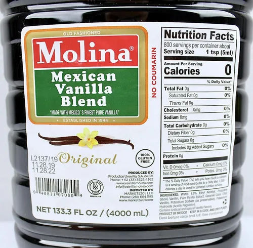 Vista 2 de Molina Vainilla - Vainilla Mexicana 133.3 FL oz / 135.3 fl oz