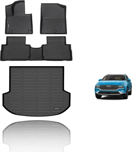 Vista 110 de KELCSEECS - Tapetes de piso y forro de carga para auto