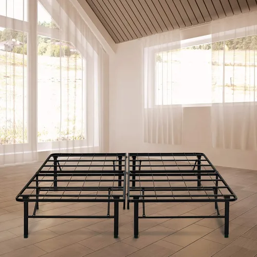 Vista 8 de Boyd Sleep Accesorio de marco de cama con plataforma elevada: soportes de cabecero/estribo, negro, juego de 2, talla única (BBSMBRACK)