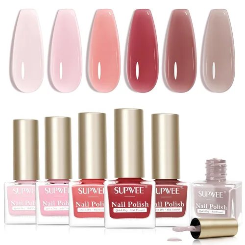Vista 12 de Juego de esmaltes de uñas de secado rápido, esmalte de uñas regular sin gel de secado rápido, esmalte de uñas de uñas de secado rápido, salón