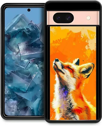 Vista 230 de Compatible con Google Pixel 4A 5G Mobile Case Creative Acrylic Panel trasero Silicona Protección Grip especialmente diseñado para Google Pixel 4A 5G