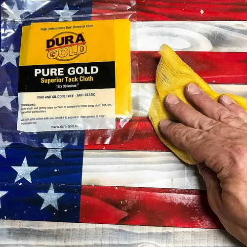 Vista 6 de Dura-Gold - Paño de tachuela superior de oro puro (paquete de 12), carpintería, pintura automotriz, pintura de autocuerpo, paños para pintores