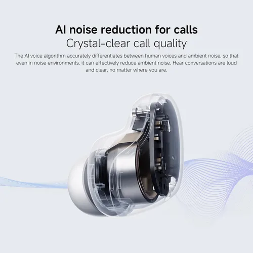 Vista 6 de Xiaomi Redmi Buds 6 Play Control dinámico de 10 mm Reducción de ruido AI Hasta 36 horas de duración de la batería Bluetooth® 5.4 Control