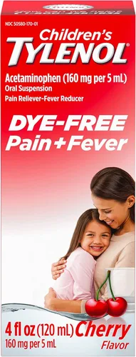 Vista 12 de Children's Tylenol - Medicina de suspensión oral, medicina líquida para niños, alivio del dolor y reductor de fiebre para síntomas de resfriado +