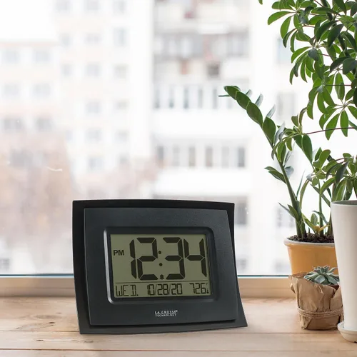 Vista 4 de La Crosse Technology WT-8002U-B-INT Reloj digital negro con temperatura
